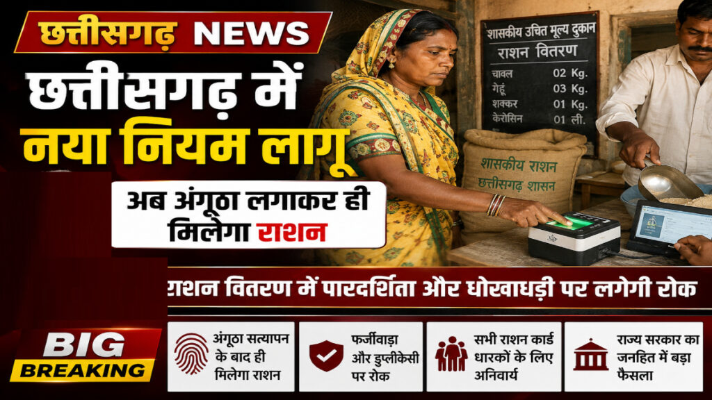 Chhattisgarh News : छत्तीसगढ़ में PDS सुधार, पारदर्शिता बढ़ाने के लिए बड़ा फैसला