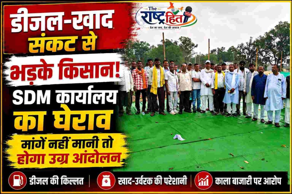 सूरजपुर : तहसील परिसर में किसानों का फूटा गुस्सा : “जुताई रुकी, खेत सूने”—किसानों का बड़ा आरोप! प्रतापपुर में किसानों का शक्ति प्रदर्शन! सरकार पर साधा निशाना, अब आर-पार की लड़ाई के मूड में अन्नदाता..