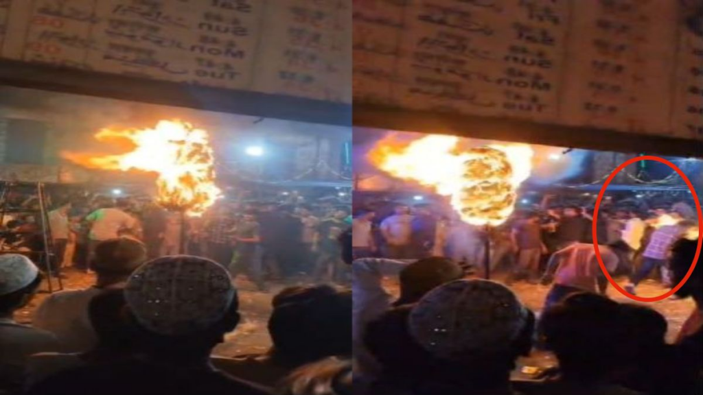 मुहर्रम जुलूस के दौरान स्टंट पड़ा भारी, आग की लपटों से युवक गंभीर रूप से झुलसा, जबलपुर रेफर