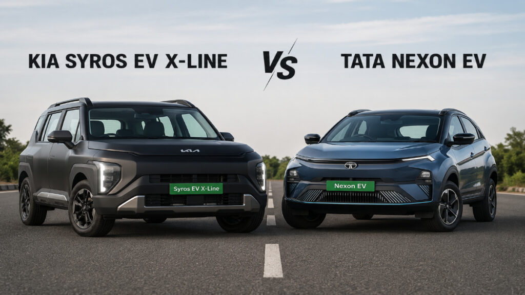 Kia Syros EV vs Tata Nexon EV : कीमत, रेंज और स्पेस के मामले में कौन है आगे? देखें पूरी रिपोर्ट Kia Syros EV vs Tata Nexon EV