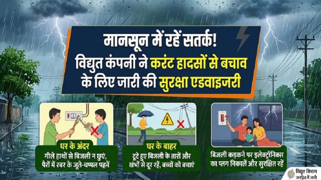 CG News : मानसून में बिजली से रहें सतर्क, विद्युत कंपनी ने जारी की सुरक्षा एडवाइजरी