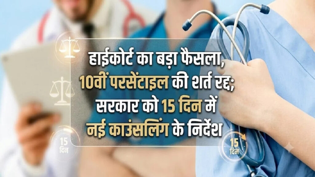BSc Nursing Counselling Update : छत्तीसगढ़ नर्सिंग एडमिशन में बड़ा बदलाव, हाईकोर्ट ने रद्द की 10वीं परसेंटाइल की अनिवार्यता’ छात्रों को राहत