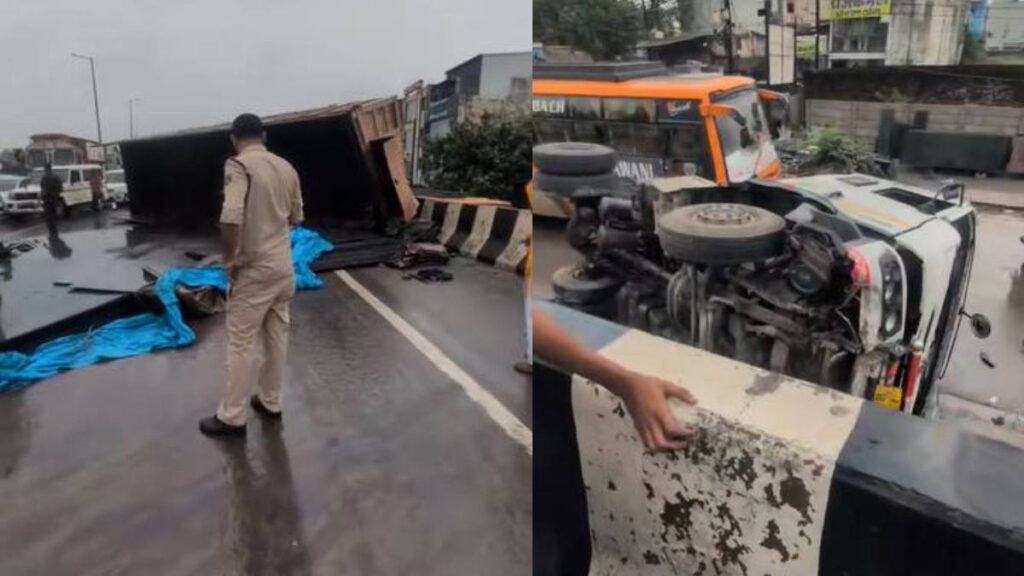 CG News : संतोषी नगर ब्रिज पर हादसे से मचा हड़कंप, ट्रक के उड़े परखच्चे’ सड़क के दोनों ओर वाहनों की लंबी कतार