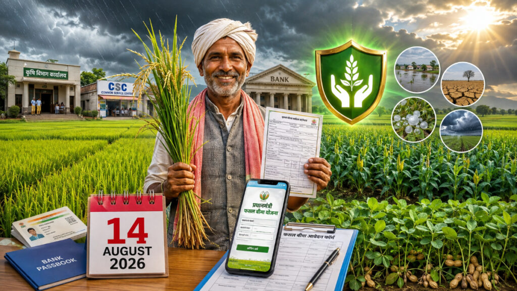 PM Fasal Bima Yojana : छत्तीसगढ़ के किसानों को राहत! अब 14 अगस्त तक करा सकेंगे खरीफ फसल बीमा