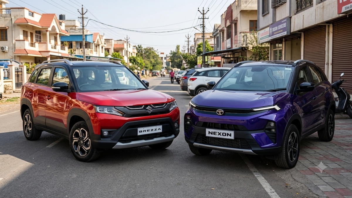 Maruti Brezza ZXi+ vs TATA Nexon Fearless+ PS