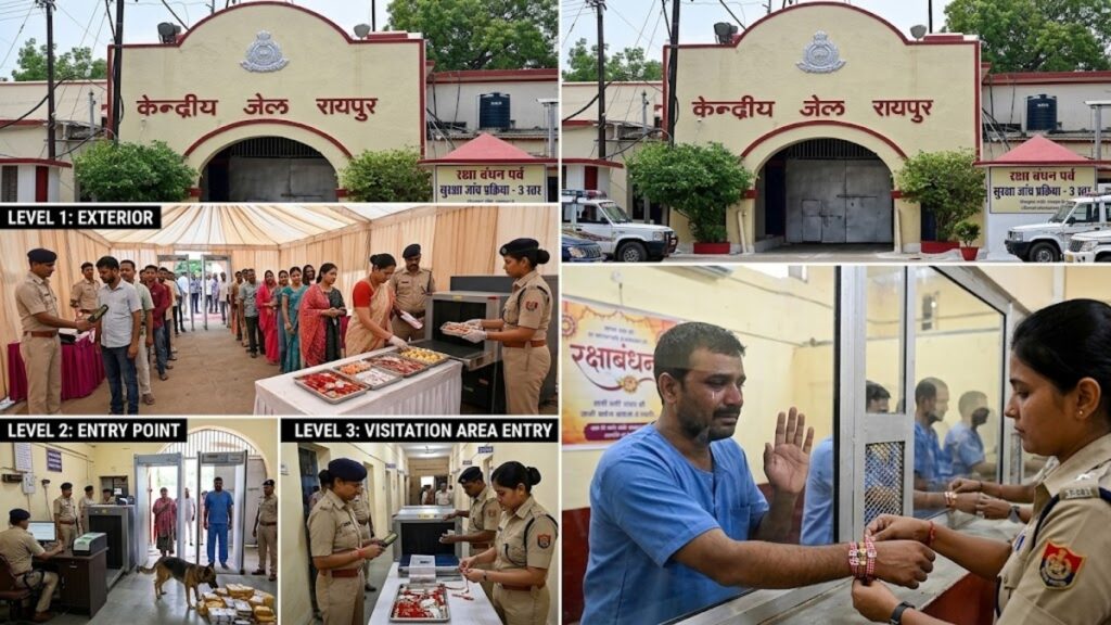 CG NEWS : रक्षाबंधन पर जेल में दिखेगा भाई-बहन का प्यार, राखी बांधने पहुंचेंगी बहनें’ तीन स्तरों पर जांच