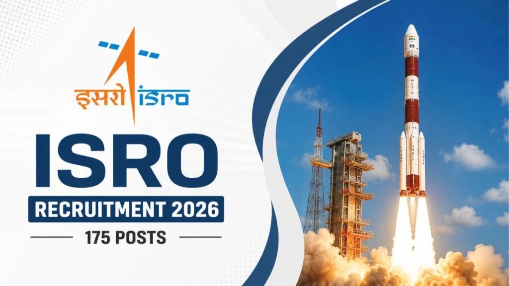 ISRO Recruitment 2026 : वैज्ञानिक और इंजीनियर बनने का मौका, 175 पदों पर वैकेंसी जारी’ 16 सितंबर तक भरें फॉर्म