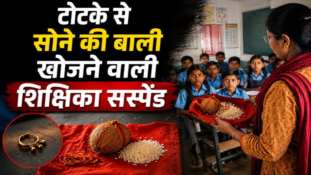 CG News : अंधविश्वास को बढ़ावा देने के आरोप में कार्रवाई, वायरल वीडियो के बाद शिक्षिका गीता कुम्भकार सस्पेंड