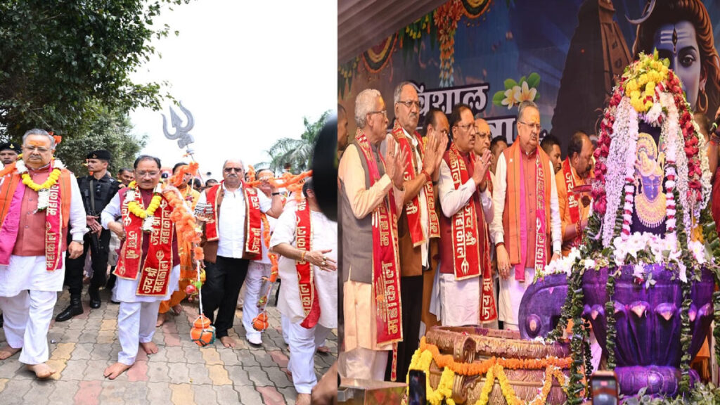 CM Vishnu Deo Sai’ ने भगवान भोलेनाथ का किया अभिषेक, राज्य की उन्नति और शांति के लिए की प्रार्थना
