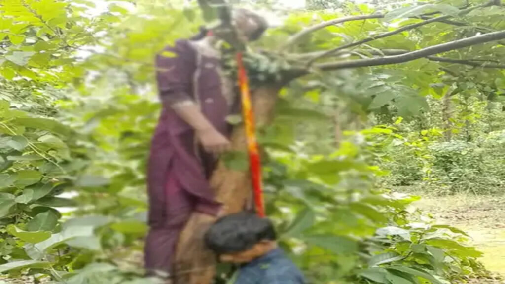 CG Crime News : जंगल में पेड़ पर मिला कपल का शव, खुखड़ी बीनने गए ग्रामीणों ने पुलिस को दी सूचना