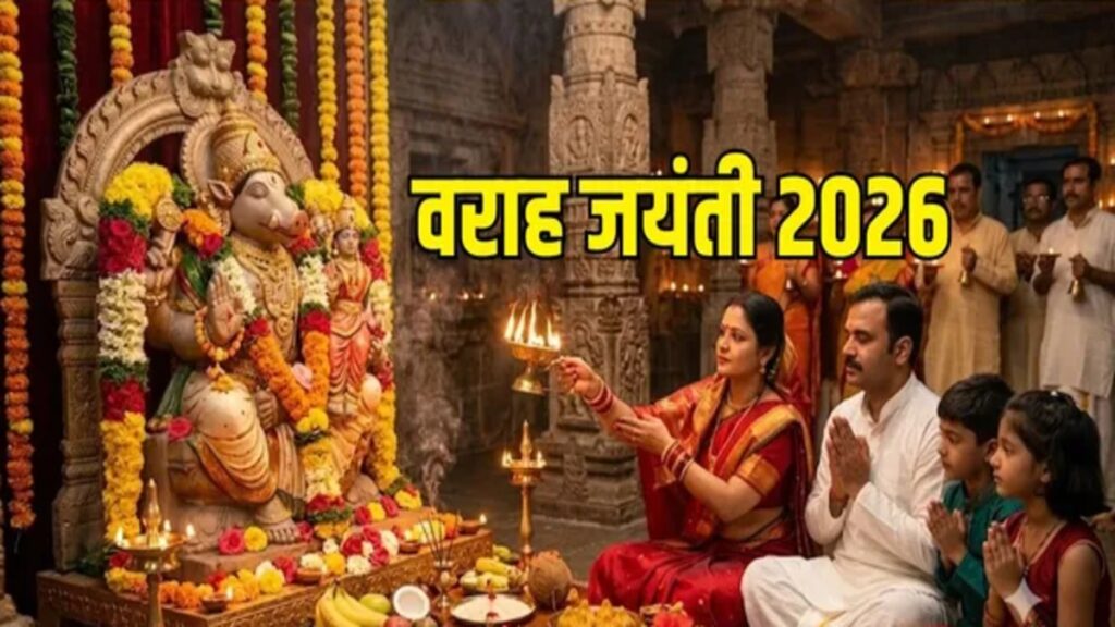 Varaha Jayanti 2026 : वराह जयंती आज’ भगवान विष्णु ने क्यों लिया था वराह अवतार’ जानें हिरण्याक्ष वध की पूरी कथा