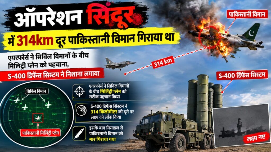 Operation Sindoor : सिविल विमानों के बीच छिपा था पाकिस्तानी सैन्य विमान, 314 किमी दूर से हुई पहचान